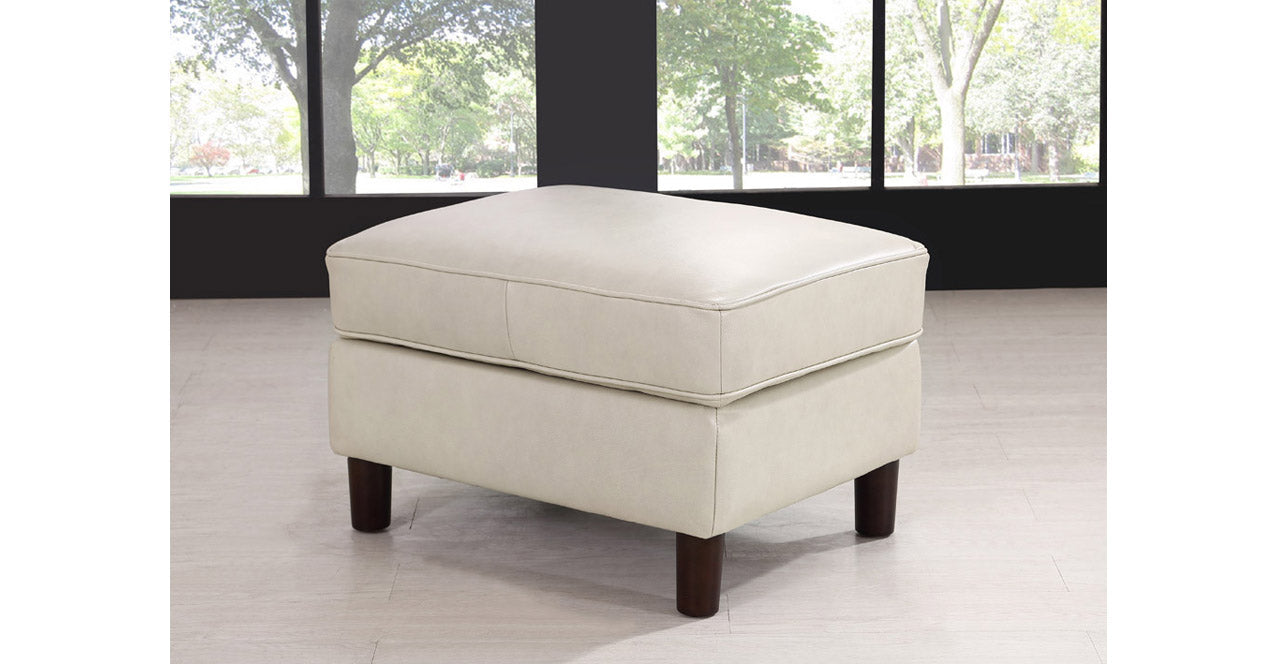 Bella Leather Ottoman