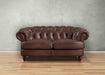 Newport Leather Ottoman