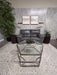 Natuzzi Editions Grey Leather Loveseat