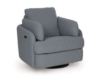Alainmont Next-Gen Nuvella Swivel Power Recliner - Abundant Home Collections