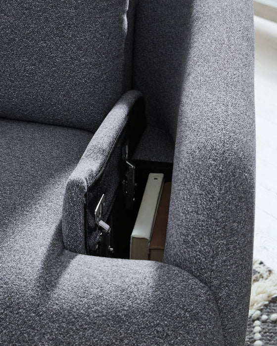 Alainmont Next-Gen Nuvella Swivel Power Recliner - Abundant Home Collections