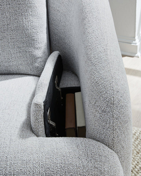 Alainmont Next-Gen Nuvella Swivel Power Recliner - Abundant Home Collections