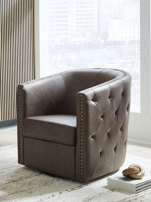 Brentlow Swivel Accent Chair - Abundant Home Collections