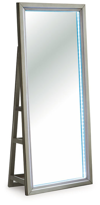 Evesen Floor Standing Mirror/Storage - Abundant Home Collections