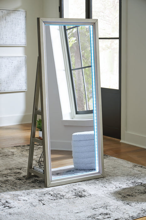 Evesen Floor Standing Mirror/Storage - Abundant Home Collections