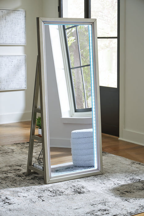 Evesen Floor Standing Mirror/Storage - Abundant Home Collections