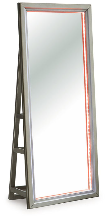 Evesen Floor Standing Mirror/Storage - Abundant Home Collections