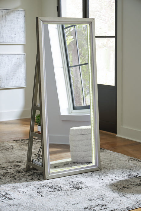 Evesen Floor Standing Mirror/Storage - Abundant Home Collections