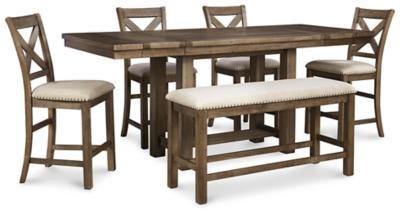 Moriville Counter Height Dining Set - Abundant Home Collections