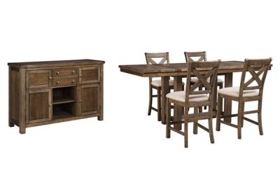 Moriville Counter Height Dining Set - Abundant Home Collections