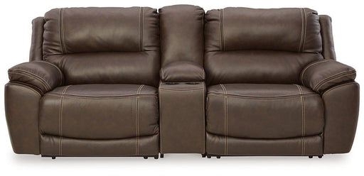 Dunleith Power Reclining Loveseat with Console - Abundant Home Collections