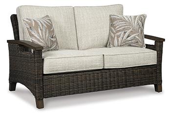 Paradise Trail Outdoor Loveseat, Lounge Chairs and Fire Pit Table - Abundant Home Collections