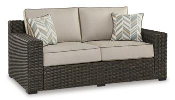 Coastline Bay Outdoor Loveseat with Cushion - Abundant Home Collections