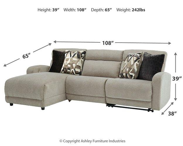 Colleyville Power Reclining Sectional with Chaise - Abundant Home Collections