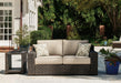 Coastline Bay Outdoor Loveseat with Cushion - Abundant Home Collections