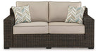 Coastline Bay Outdoor Loveseat with Cushion - Abundant Home Collections