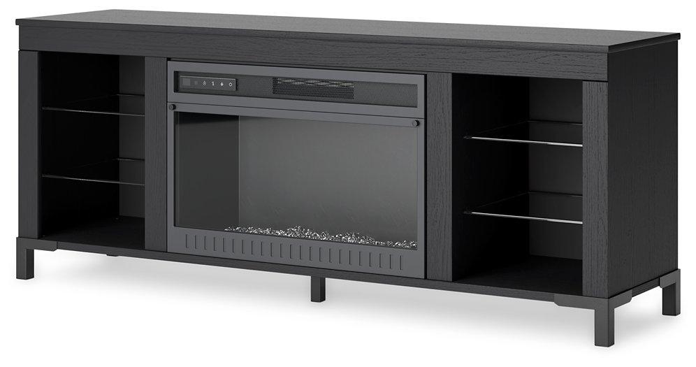 Cayberry 60" TV Stand with Electric Fireplace - Abundant Home Collections
