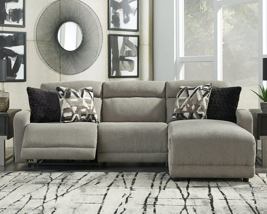 Colleyville Power Reclining Sectional with Chaise - Abundant Home Collections