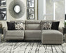 Colleyville Power Reclining Sectional with Chaise - Abundant Home Collections