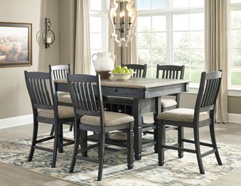 Tyler Creek Counter Height Dining Set - Abundant Home Collections