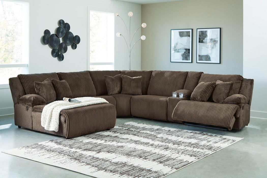 Top Tier Reclining Sectional with Chaise - Abundant Home Collections
