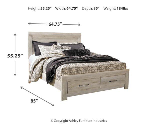 Bellaby Bed with 2 Storage Drawers - Abundant Home Collections
