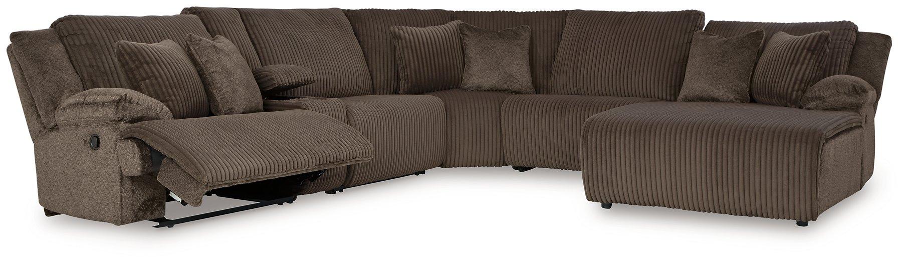 Top Tier Reclining Sectional with Chaise - Abundant Home Collections