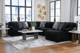Midnight-Madness Sectional with Chaise - Abundant Home Collections