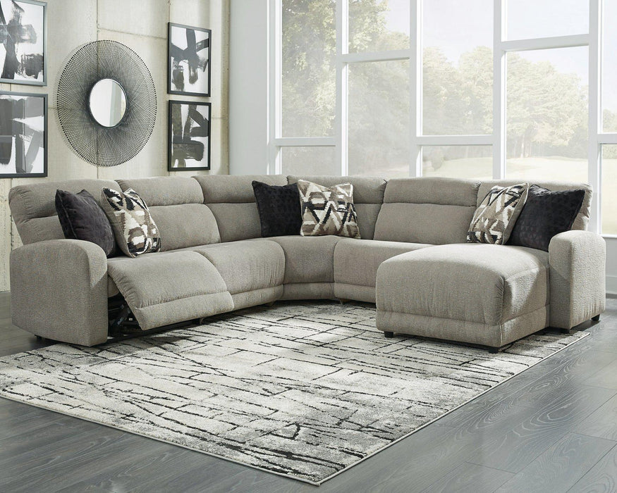 Colleyville Power Reclining Sectional with Chaise - Abundant Home Collections