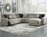 Colleyville Power Reclining Sectional with Chaise - Abundant Home Collections