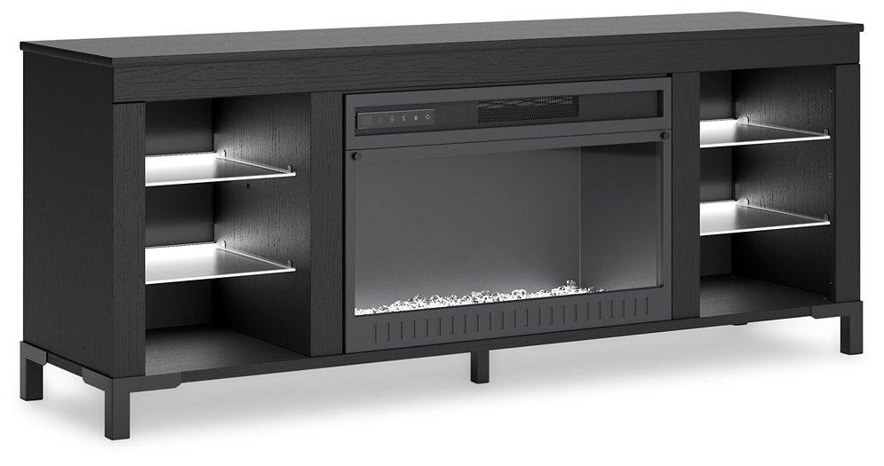 Cayberry 60" TV Stand with Electric Fireplace - Abundant Home Collections