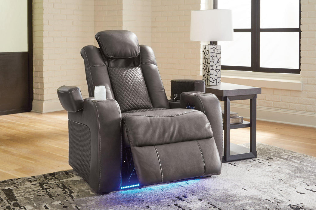Fyne-Dyme Power Recliner - Abundant Home Collections