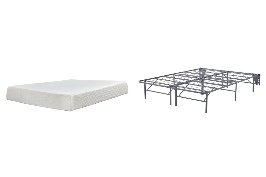 10 Inch Chime Memory Foam Mattress Set - Abundant Home Collections