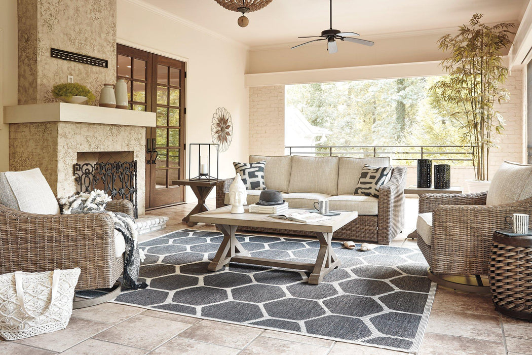 Beachcroft Outdoor Sofa with Cushion - Abundant Home Collections