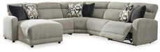Colleyville Power Reclining Sectional with Chaise - Abundant Home Collections