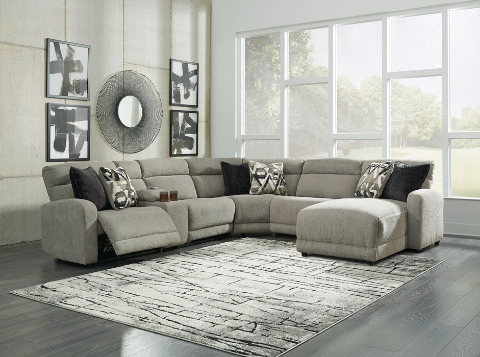 Colleyville Power Reclining Sectional with Chaise - Abundant Home Collections