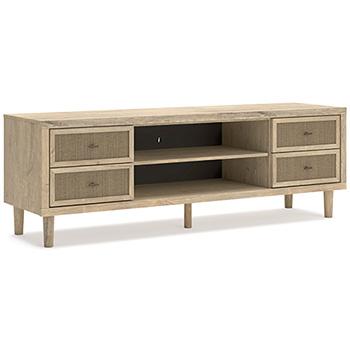 Cielden 72" TV Stand with Electric Fireplace - Abundant Home Collections