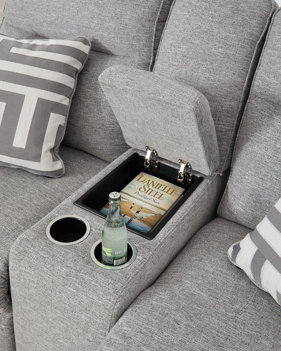 Biscoe Power Reclining Loveseat - Abundant Home Collections
