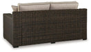 Coastline Bay Outdoor Loveseat with Cushion - Abundant Home Collections