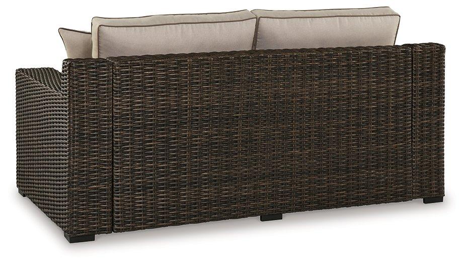 Coastline Bay Outdoor Loveseat with Cushion - Abundant Home Collections