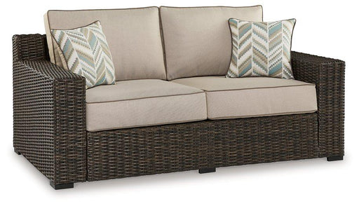 Coastline Bay Outdoor Loveseat with Cushion - Abundant Home Collections