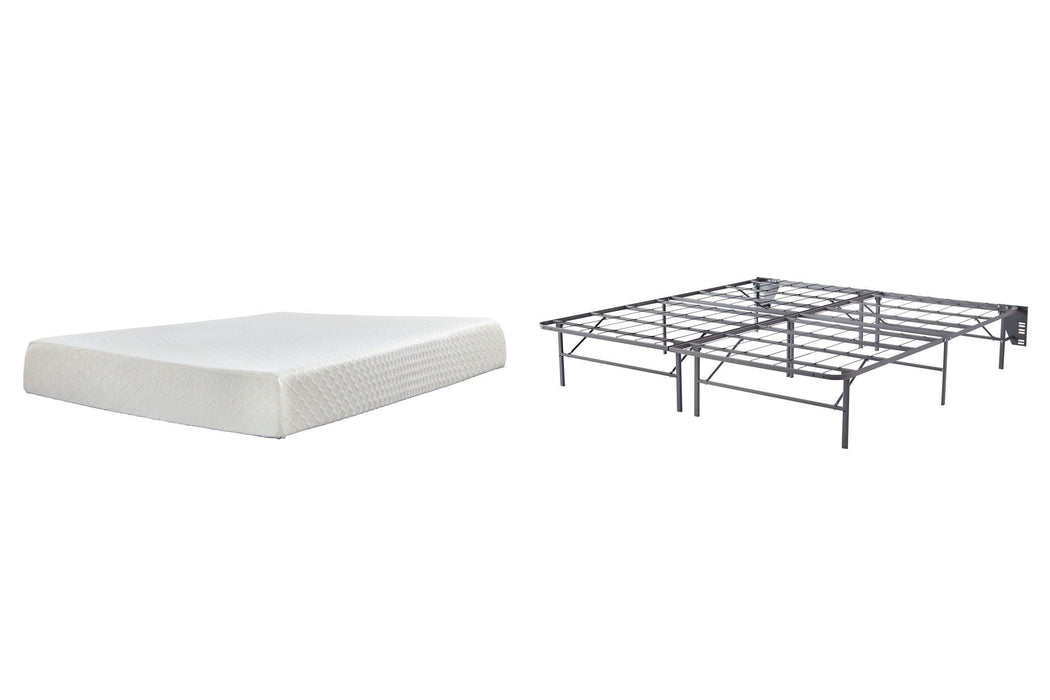 10 Inch Chime Memory Foam Mattress Set - Abundant Home Collections