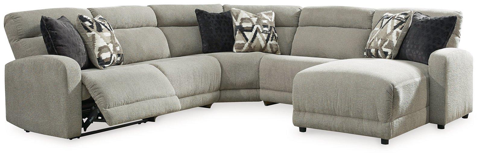 Colleyville Power Reclining Sectional with Chaise - Abundant Home Collections