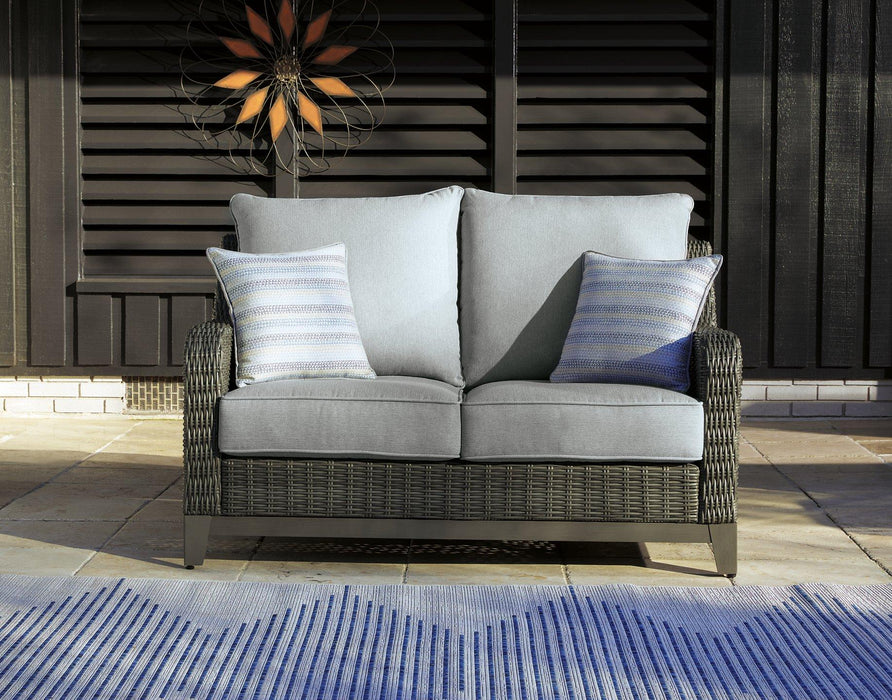 Elite Park Outdoor Loveseat, Lounge Chairs and Cocktail Table - Abundant Home Collections