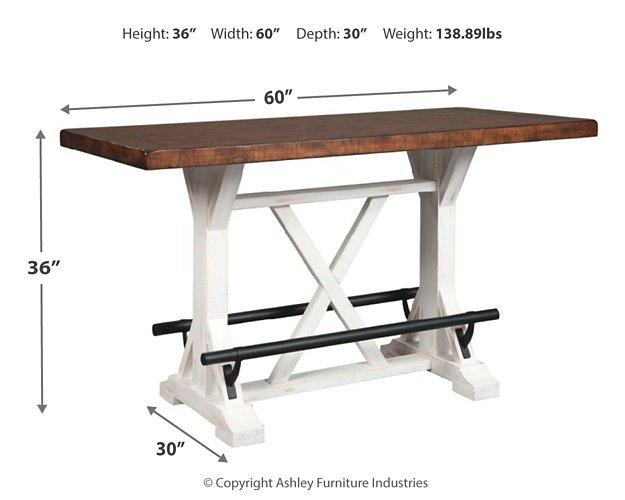 Valebeck Counter Height Dining Table - Abundant Home Collections