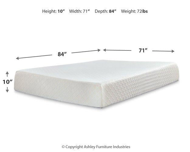 10 Inch Chime Memory Foam Mattress Set - Abundant Home Collections