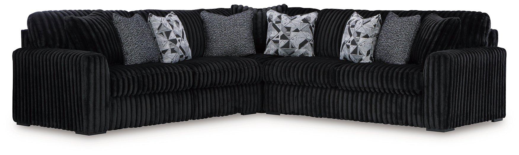 Midnight-Madness Sectional - Abundant Home Collections