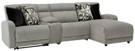 Colleyville Power Reclining Sectional with Chaise - Abundant Home Collections