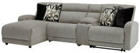 Colleyville Power Reclining Sectional with Chaise - Abundant Home Collections