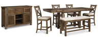 Moriville Counter Height Dining Set - Abundant Home Collections